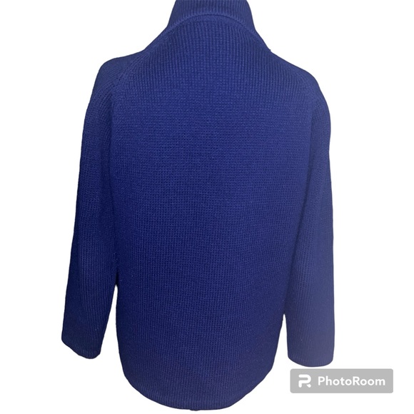 RARE VINTAGE DORSET BUTTON FRONT CARDIGAN WOMANS NAVY SZ M - Picture 3 of 16